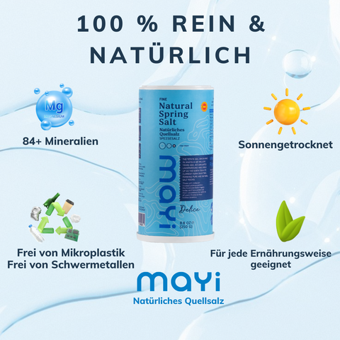 Quellsalz - fein und jodiert mit Salzstreuer 4er pack