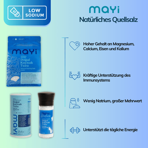 Kombipaket mini - grob 500g & Salzstreuer fein 250g & Salzmühle grob 110g (3er Pack)