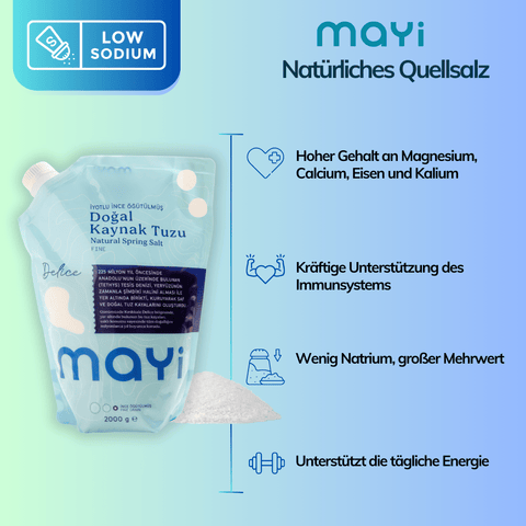 MAYI Quellsalz - gemahlen & jodiert - 2kg