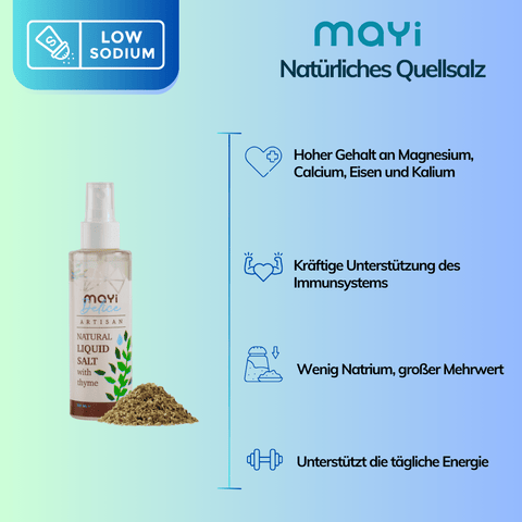 MAYİ Flüssigsalz mit Thymian
